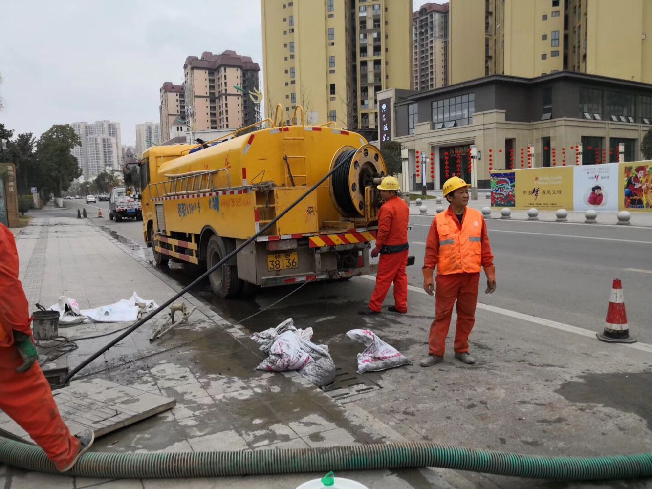 高邮排污管道清淤-管道清洗